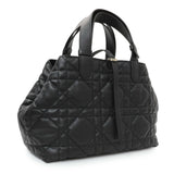 Christian Dior Black Calfskin Macrocannage Medium Toujours