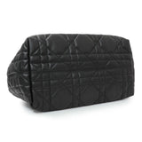 Christian Dior Black Calfskin Macrocannage Medium Toujours