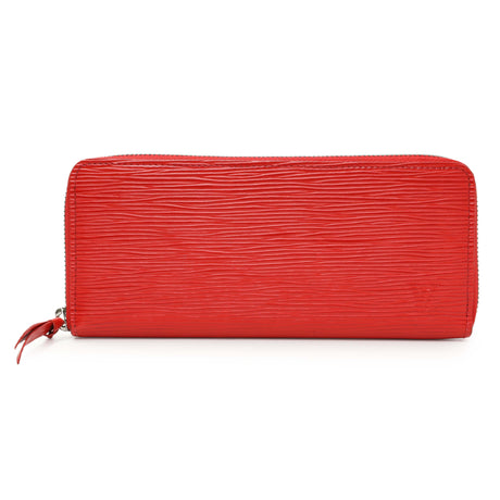 Louis Vuitton Red Epi Clemence Wallet Accessories Louis Vuitton