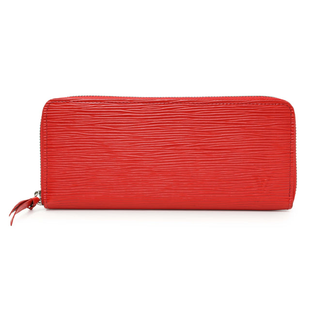 Louis Vuitton Red Epi Clemence Wallet Accessories Louis Vuitton