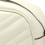 Gucci White Calfskin Matelasse Small GG Marmont Chain Shoulder Bag Handbags Gucci