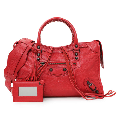 Balenciaga Red Agneau Classic Hardware S City Handbags Balenciaga