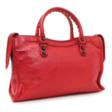 Balenciaga Red Agneau Classic Hardware S City Handbags Balenciaga