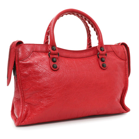 Balenciaga Red Agneau Classic Hardware S City Handbags Balenciaga