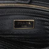 Prada Black Saffiano Medium Galleria Double Zip Tote Handbags Prada