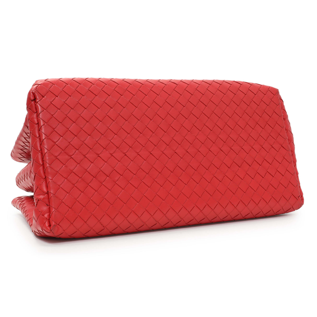 Bottega Veneta Red Intrecciato Small Roma Tote Handbags Bottega Veneta