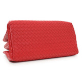 Bottega Veneta Red Intrecciato Small Roma Tote Handbags Bottega Veneta