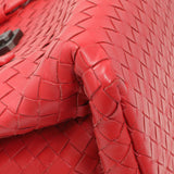Bottega Veneta Red Intrecciato Small Roma Tote Handbags Bottega Veneta