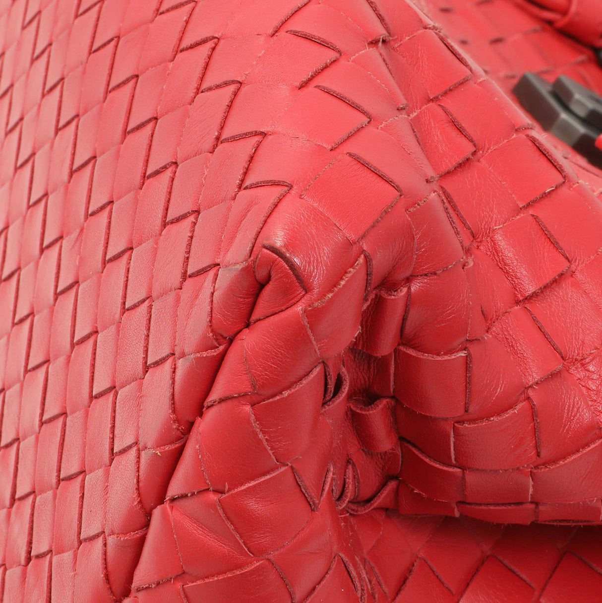 Bottega Veneta Red Intrecciato Small Roma Tote Handbags Bottega Veneta
