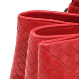 Bottega Veneta Red Intrecciato Small Roma Tote Handbags Bottega Veneta
