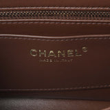 Chanel Brown Quilted Lambskin Mini Wenge Wood Flap