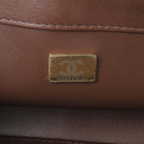 Chanel Brown Quilted Lambskin Mini Wenge Wood Flap
