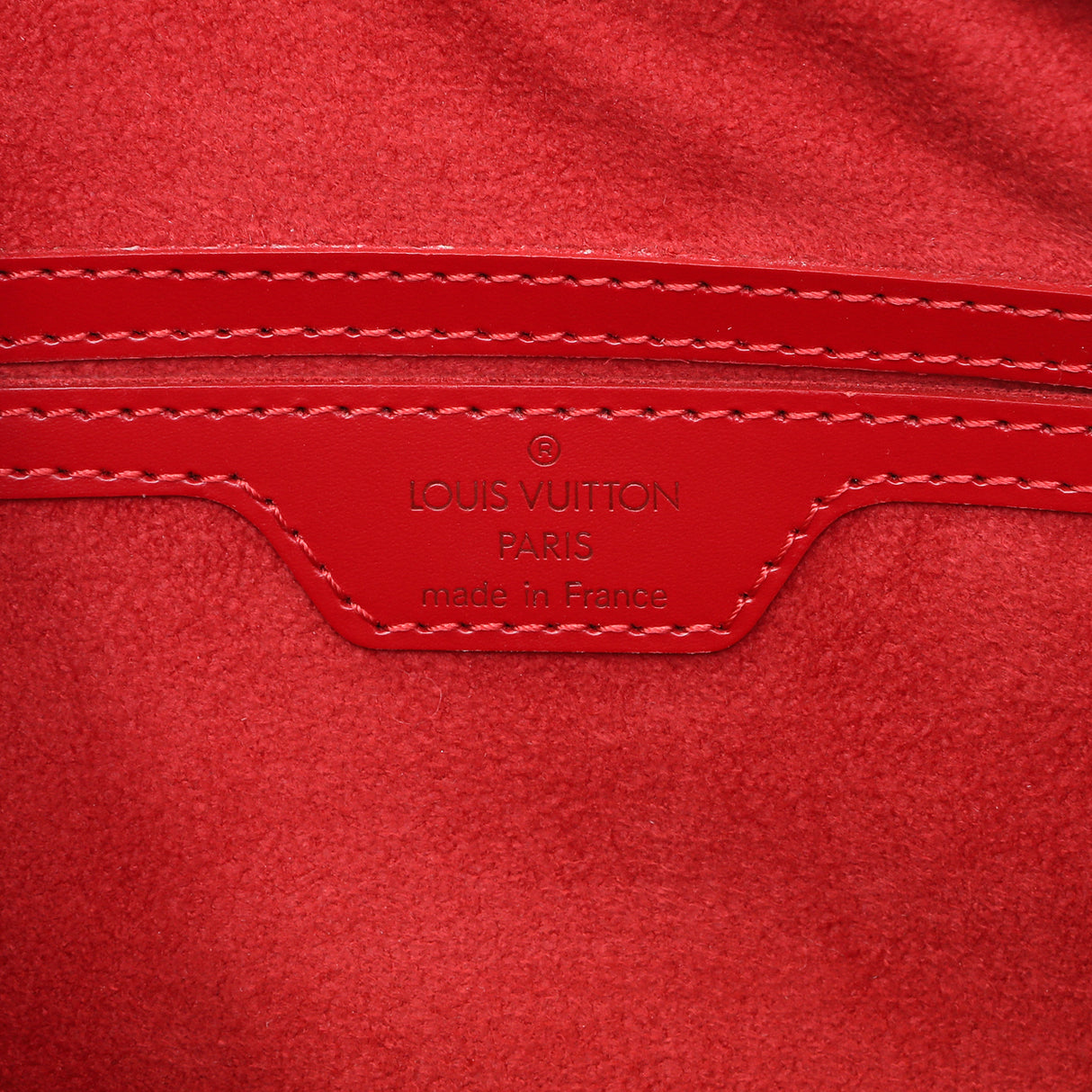 Louis Vuitton Red Epi Soufflot w/ Pouch Handbags Louis Vuitton