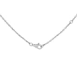 Chanel 18K White Gold Diamond Agate Camelia Sculpte Pendant Necklace