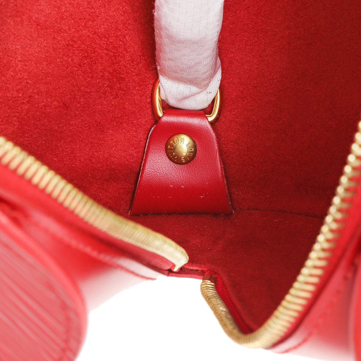 Louis Vuitton Red Epi Soufflot w/ Pouch Handbags Louis Vuitton