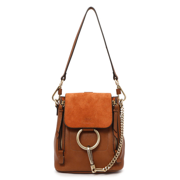 chloe mini faye backpack nordstrom Chloe Tan Suede Calfskin Mini Faye Backpack – Modaselle
