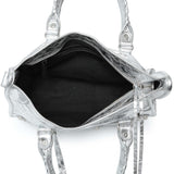 Balenciaga Silver Agneau Small Le City Handbags Balenciaga
