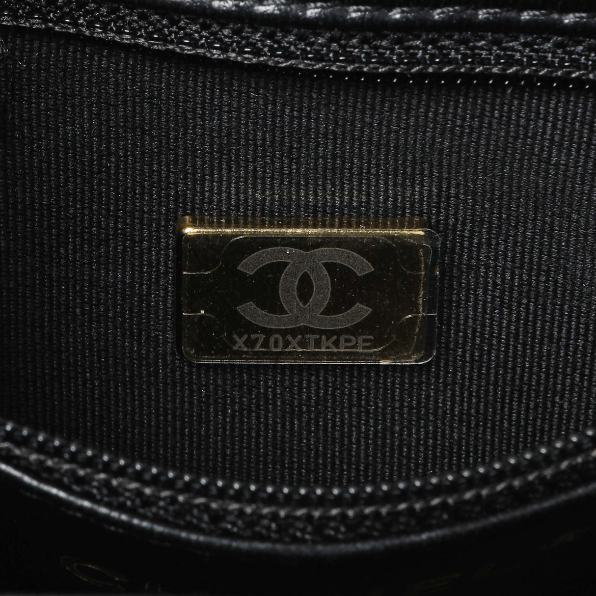 Chanel Black Quilted Velvet Nano Kelly Shopper Handbags Chanel