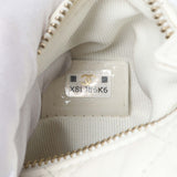 Chanel White Lambskin Quilted Chain Around Pouch Handbags Chanel