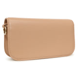 Valentino Beige Calfskin Vlogo Small Loco Shoulder Bag