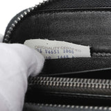Bottega Veneta Black Nappa Intrecciato Zip Around Wallet Accessories Bottega Veneta