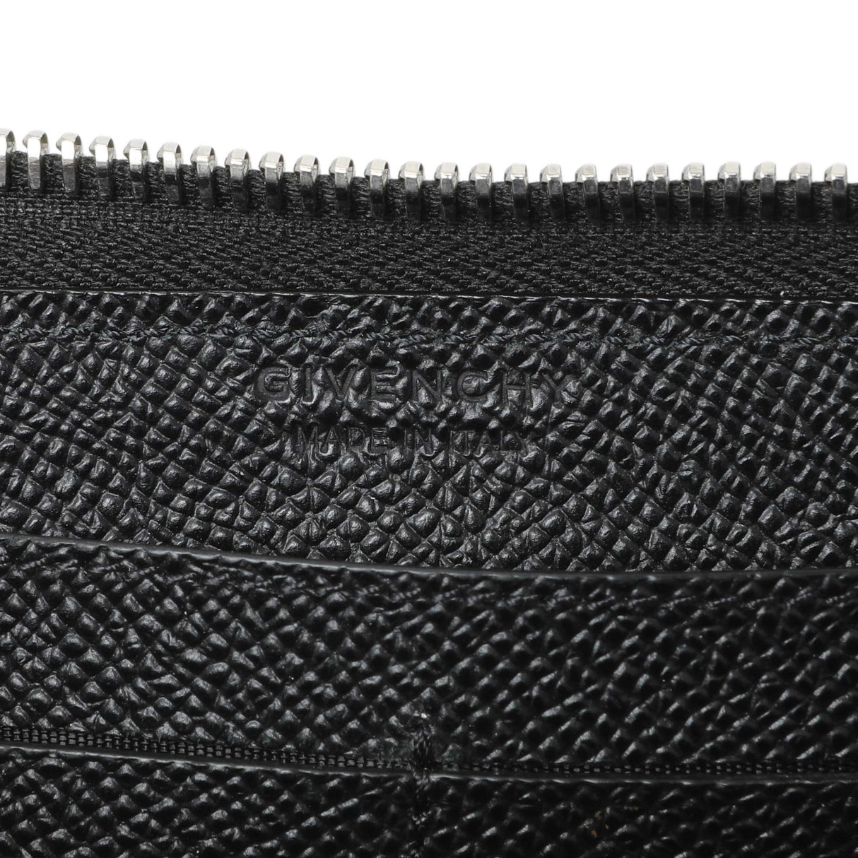 Givenchy Black Calfskin Zip Around Wallet Accessories Givenchy