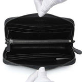 Bottega Veneta Black Nappa Intrecciato Zip Around Wallet Accessories Bottega Veneta