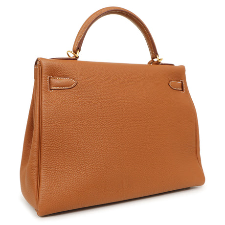 Hermes Gold Togo Kelly Retourne 32