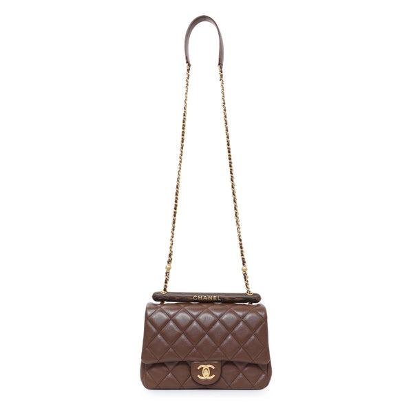 Chanel Brown Quilted Lambskin Mini Wenge Wood Flap – Modaselle