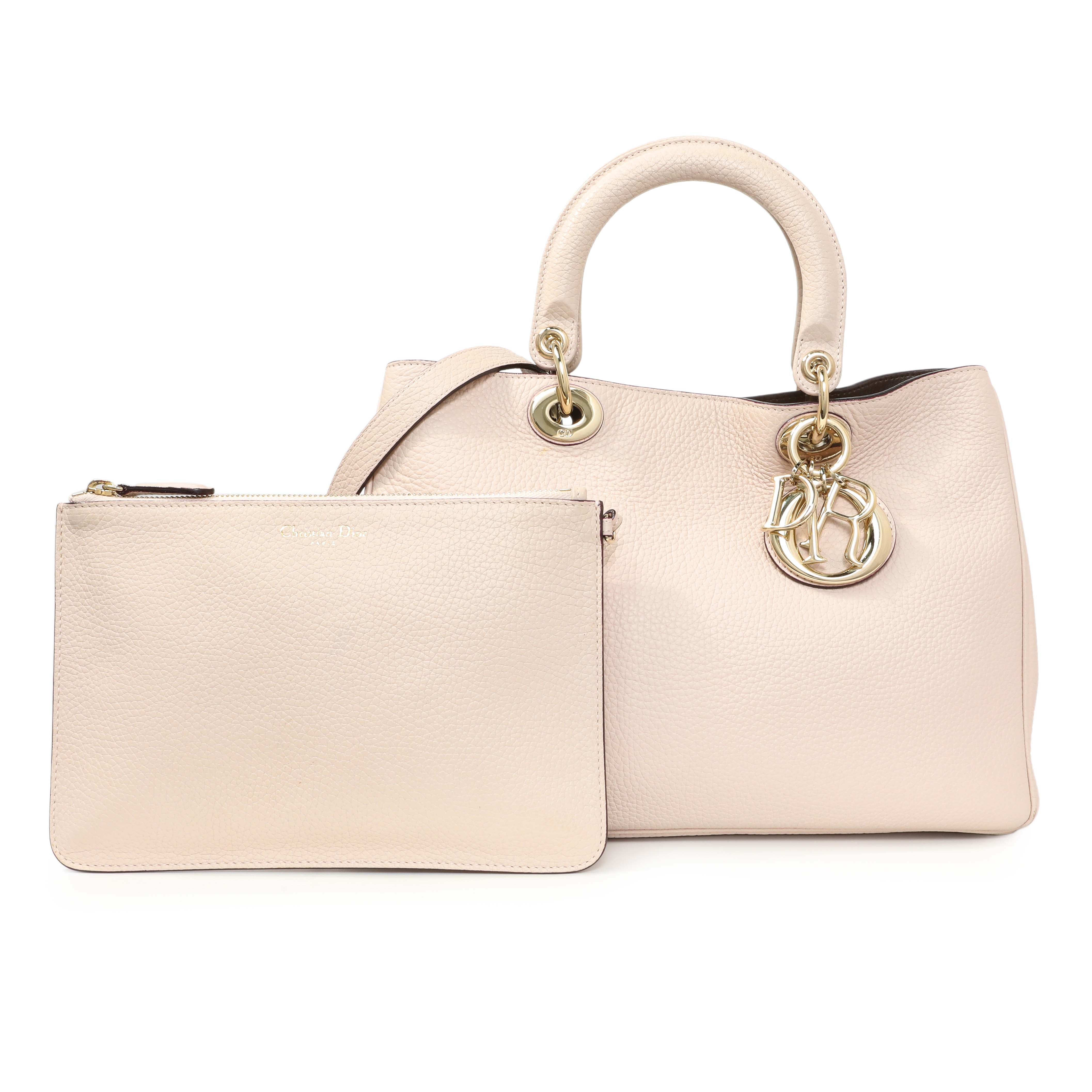 Christian Dior Rose Poudre Bullcalf Medium Diorissimo – Modaselle