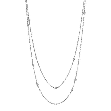 Tiffany & Co. Platinum Diamonds By The Yard Sprinkle Necklace Designer Jewellery Tiffany and Co