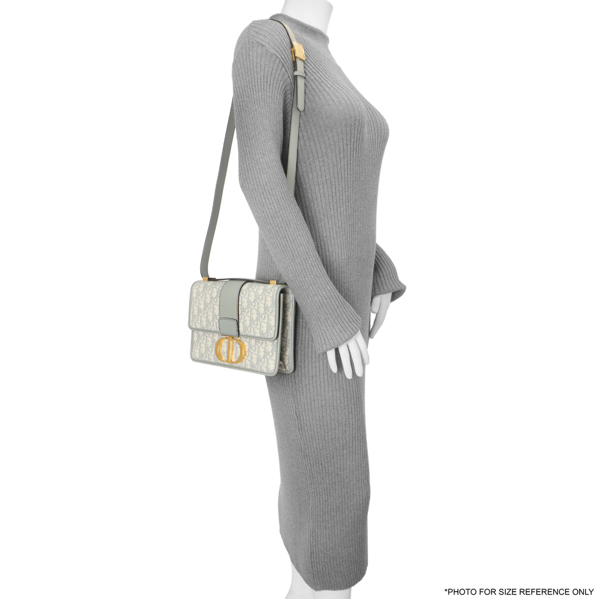 Christian Dior Grey Oblique 30 Montaigne Flap Bag