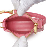 Celine Pink Calfskin Micro Ava Pouch Charm Accessories Celine