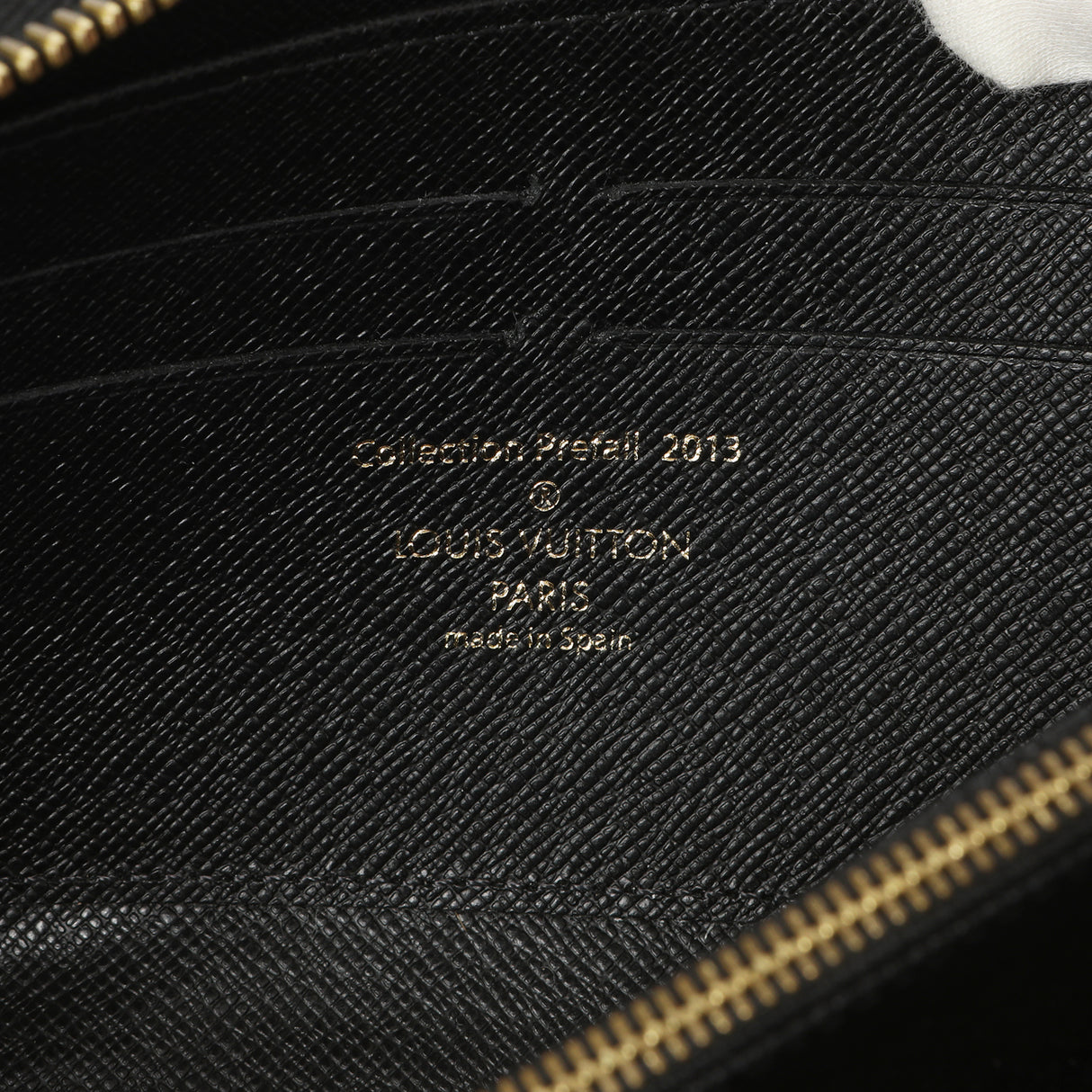 Louis Vuitton Black Damier Paillettes Zippy Wallet