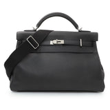 Hermes Black Togo Maxi Kelly Retourne 42 Handbags Hermes