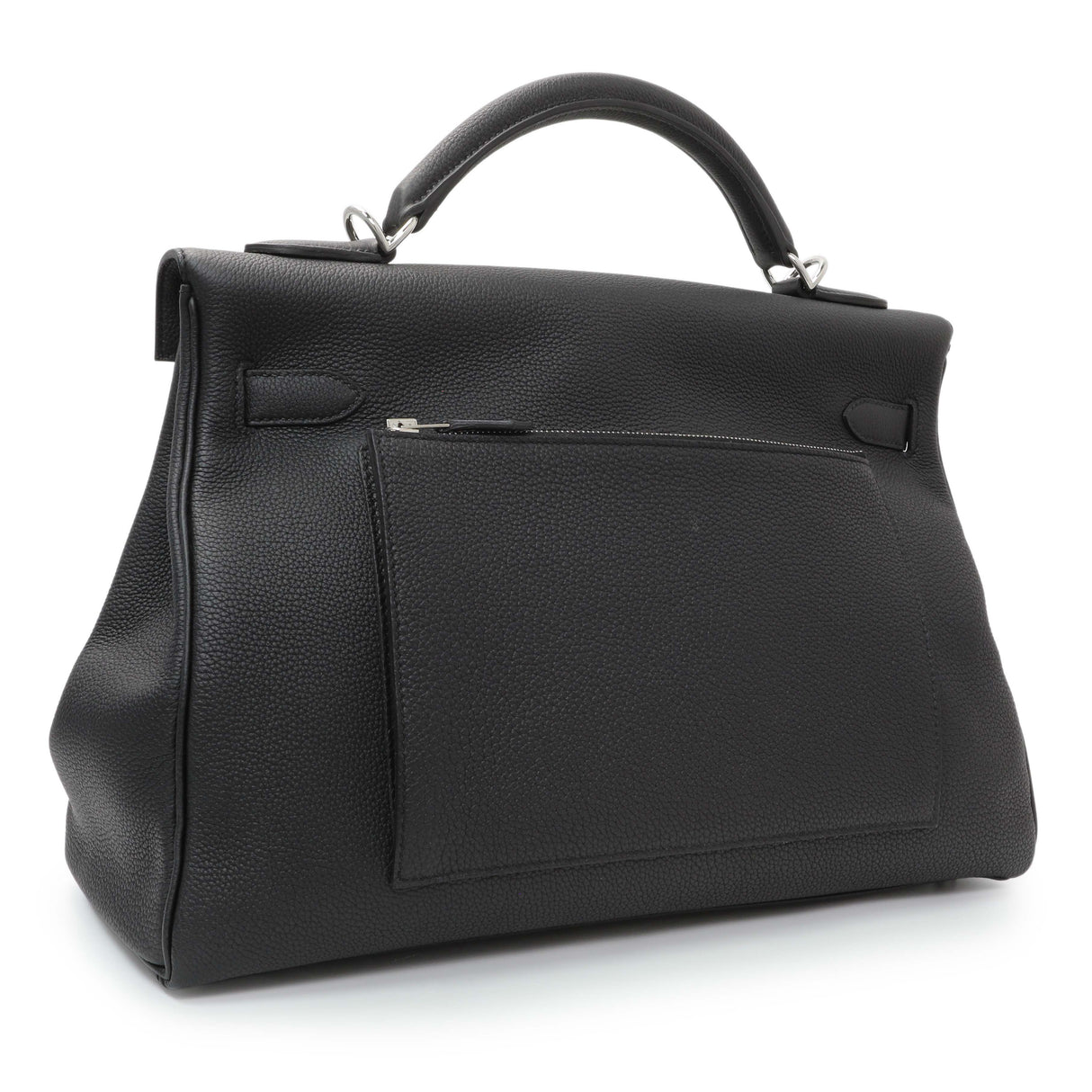 Hermes Black Togo Maxi Kelly Retourne 42 Handbags Hermes