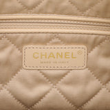 Chanel White Shiny Quilted Calfskin Small Chanel 22 Handbags Chanel