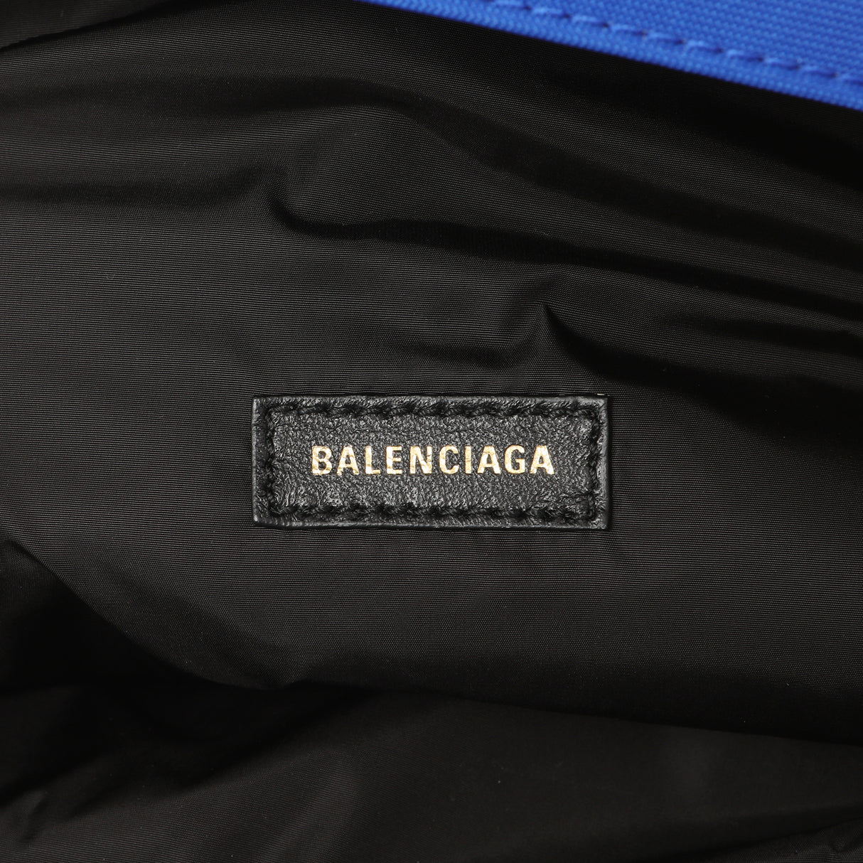 Balenciaga Electric Blue Sport Nylon Logo Wheel Belt Bag