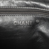 Chanel Dark Silver Metallic Quilted Aged Calfskin Small Reissue Camera Case