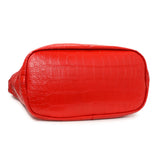 Givenchy Red Crocodile Embossed Calfskin North South Nightingale