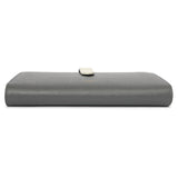 Celine Grey Grained Calfskin Large Multifunction Strap Wallet