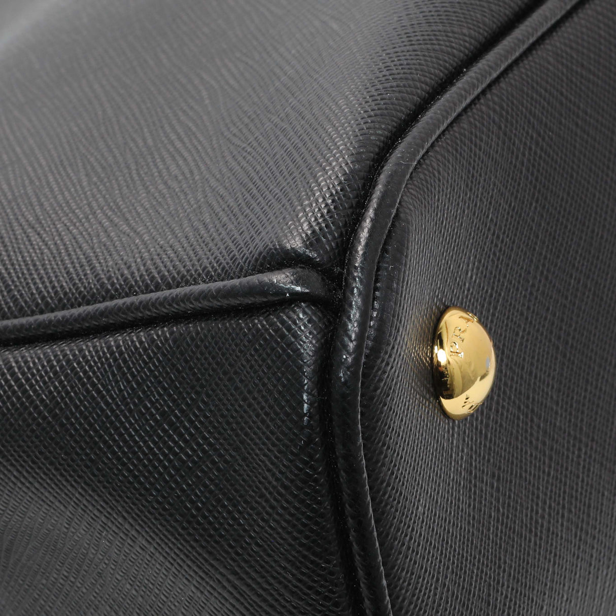 Prada Black Saffiano Medium Galleria Double Zip Tote Handbags Prada