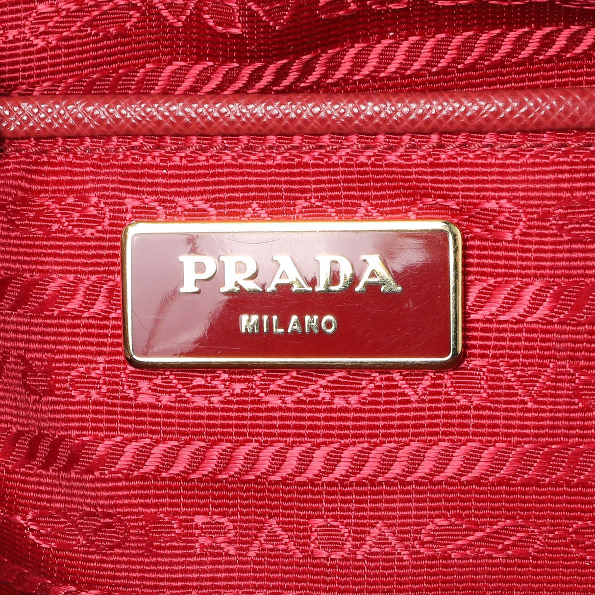 Prada Red Saffiano Lux Parabole Tote Handbags Prada