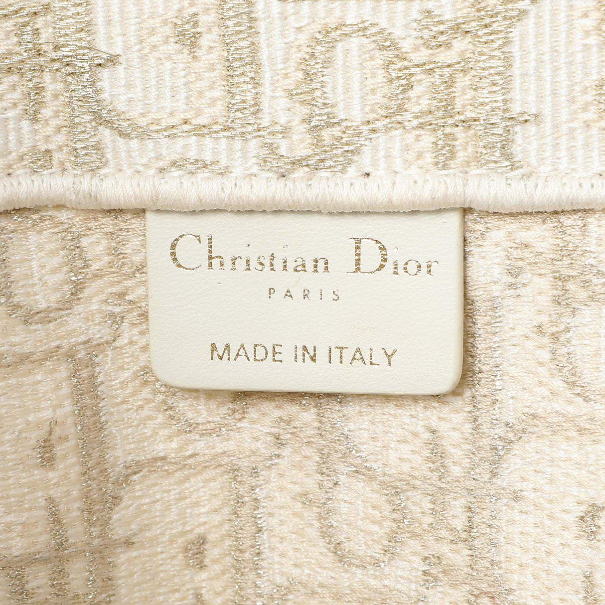 Christian Dior Gold Oblique Medium Book Tote Handbags Christian Dior