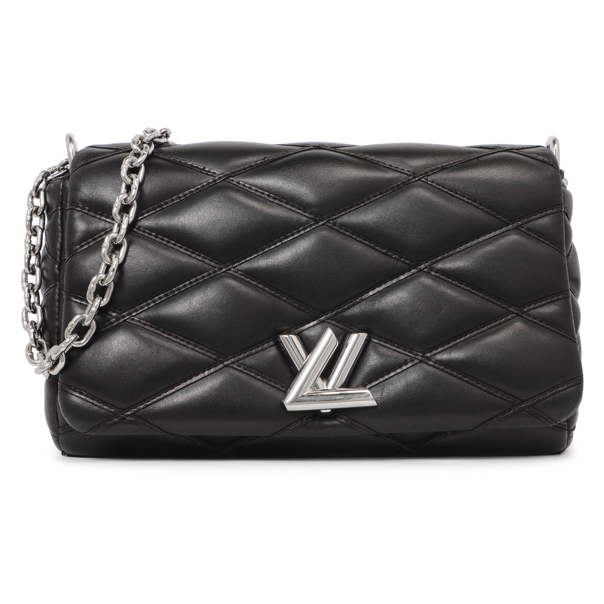 Louis Vuitton Black Lambskin Malletage GO-14 PM