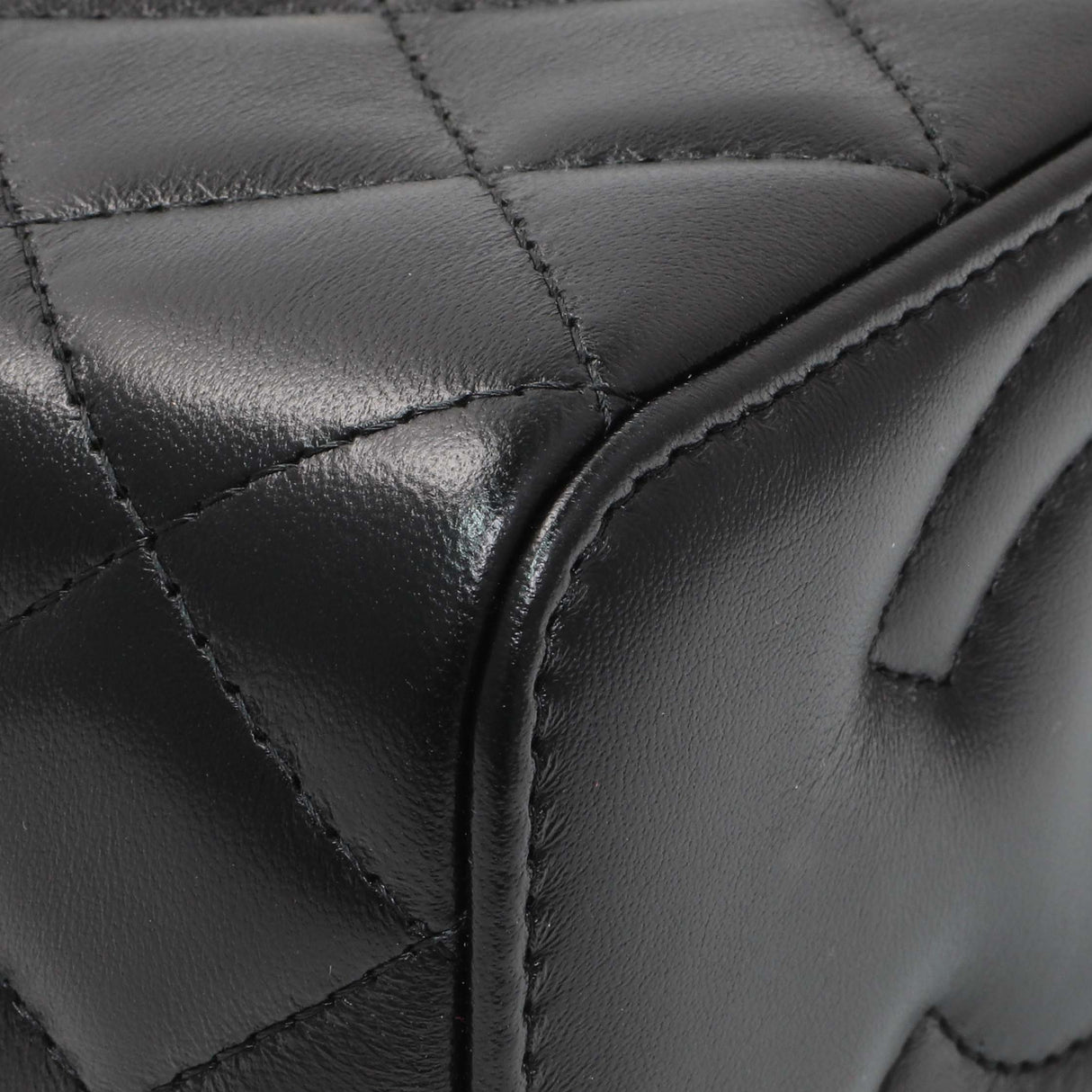 Chanel Black Quilted Lambskin Small Pillow Crush Vanity Case With Chain Handbags Chanel