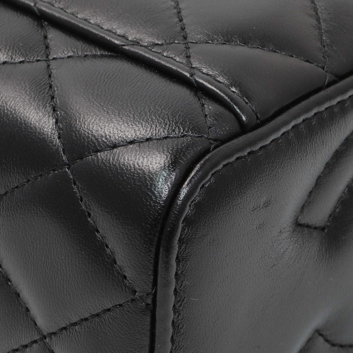 Chanel Black Quilted Lambskin Small Pillow Crush Vanity Case With Chain Handbags Chanel