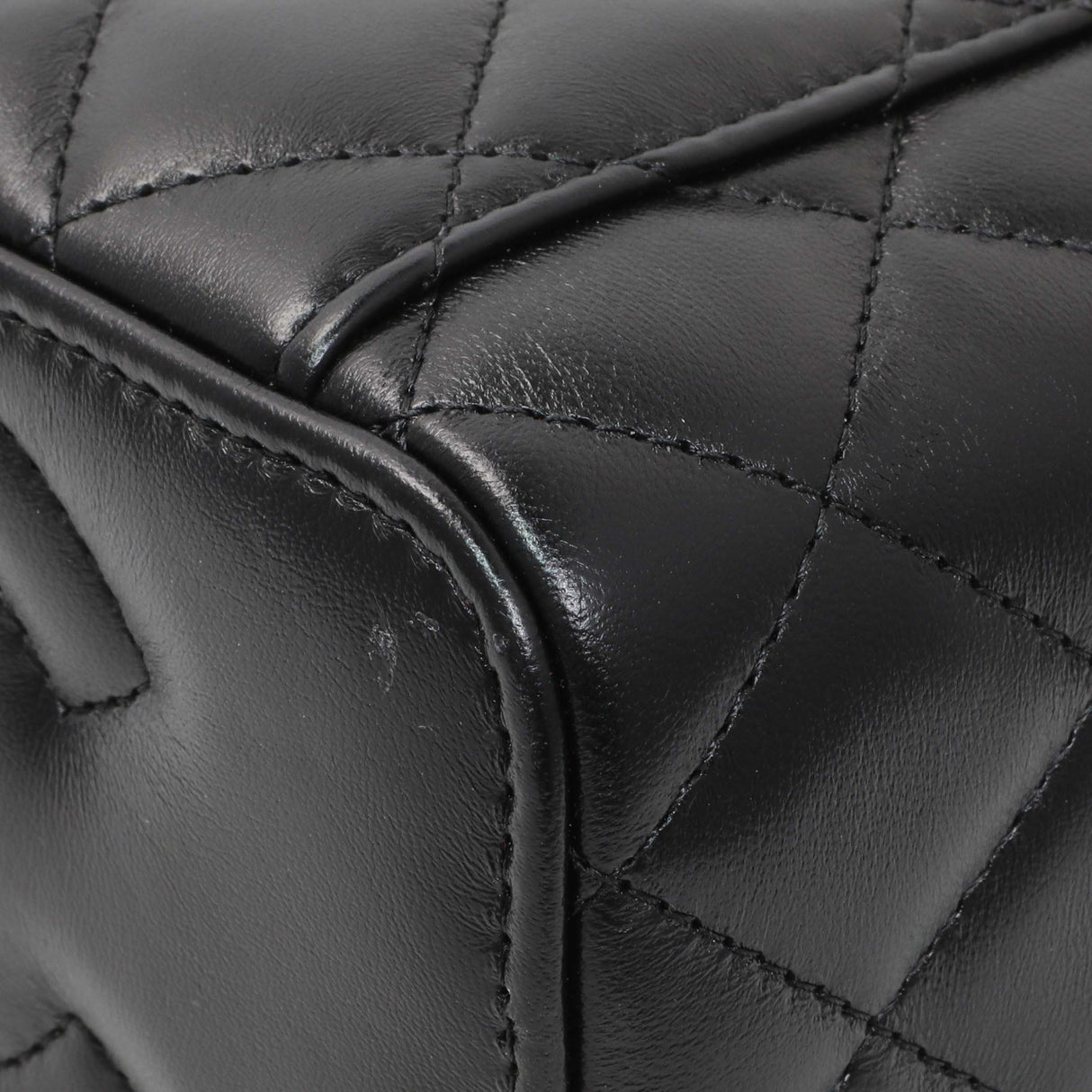 Chanel Black Quilted Lambskin Small Pillow Crush Vanity Case With Chain Handbags Chanel