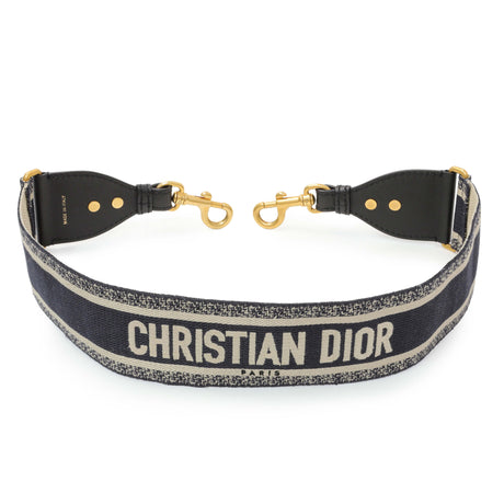 Christian Dior Canvas Embroidered Shoulder Strap Accessories Christian Dior