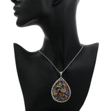 14K White Gold 33.21 Carat Sapphire Pendant Fine Jewellery Modaselle